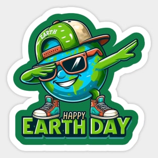 Earth Day 2024 Funny Earth Day Kids Toddler Girls Boys Dab Sticker